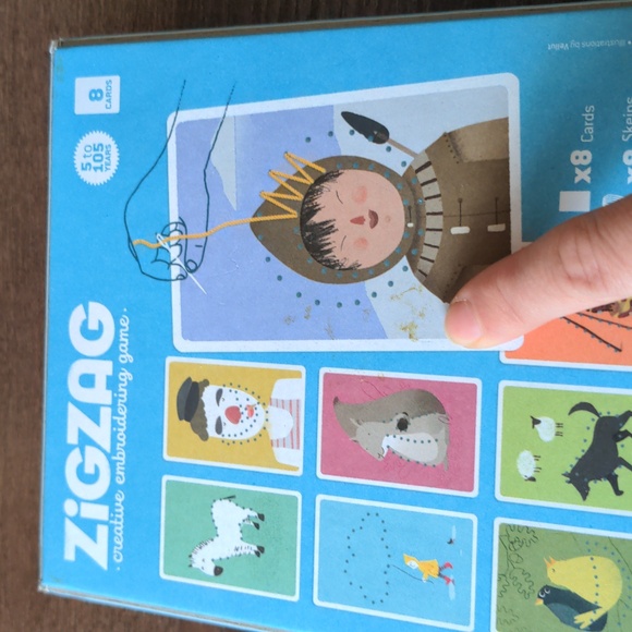 Embroidery cards, zigzag yarn, sewing, yarn craft, 5+ years Londji lacing game - Picture 15 of 16